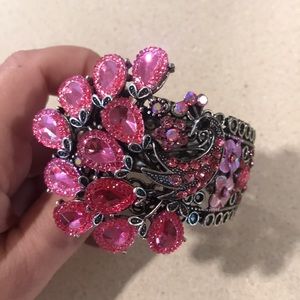 Pink Peacock Bracelet